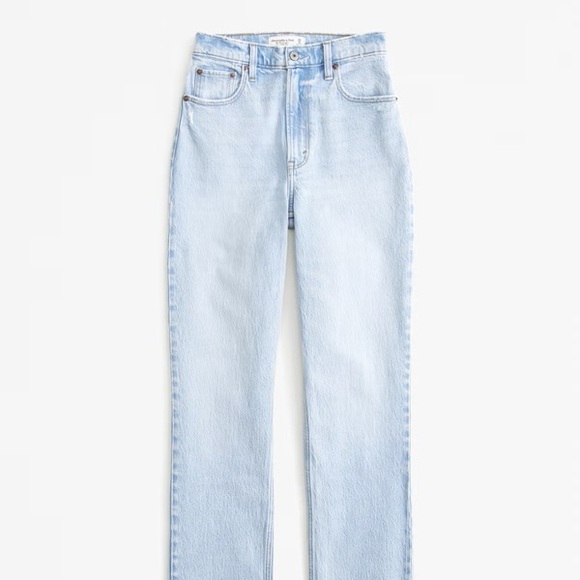 Abercrombie & Fitch Denim - Abercrombie Blue Ultra High-Rise Straight Leg Jeans